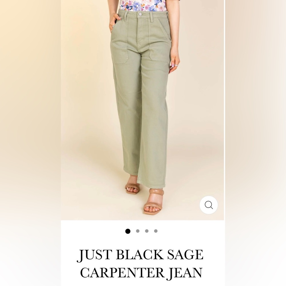 BRAND NEW green carpenter pant - Just Black Denim